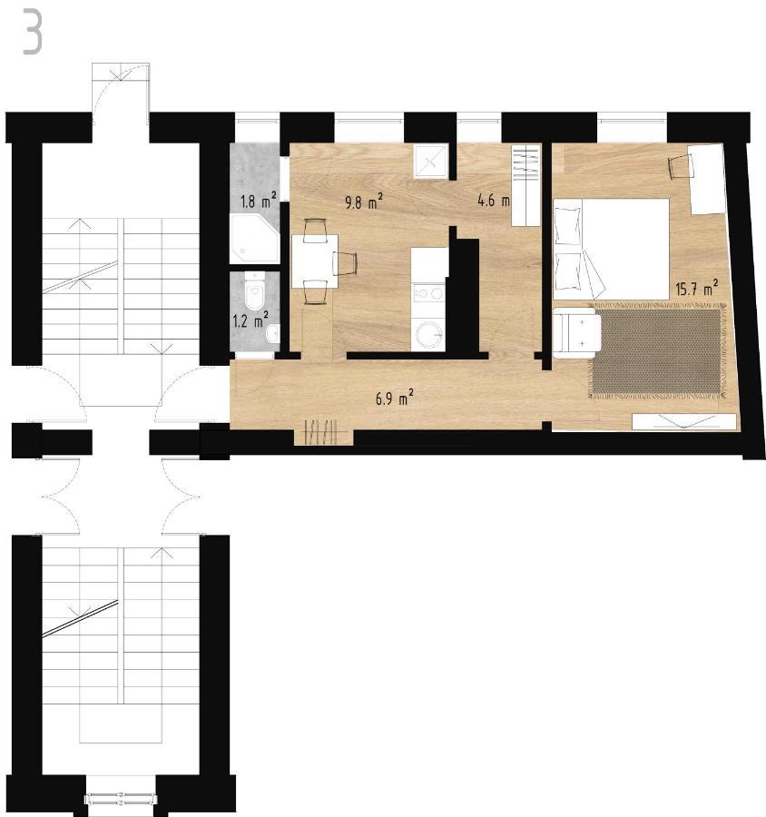 リガStories Writer'S Ap 40Sqm Renovated Free Parkingアパートメント エクステリア 写真